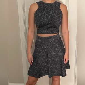 Two piece halter skirt set